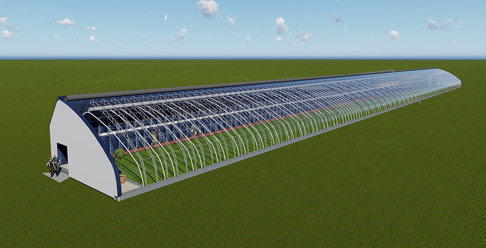 水蓄熱內外雙保溫裝配式日光溫室